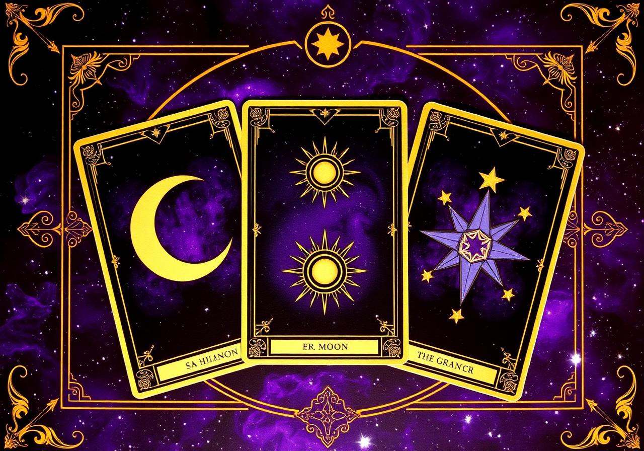 Tres cartas de tarot